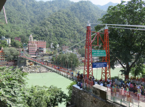 Hängebrücke über den Ganges