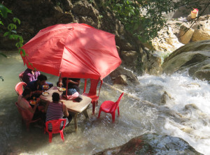 Imbißbude mitt Fußkühlung