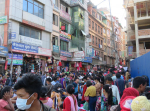 Gedrängel in Thamel